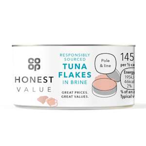 Co-op Honest Value Tuna Flakes in Brine 145g Co-op Honest Value Tuna Flakes in Brine 145g