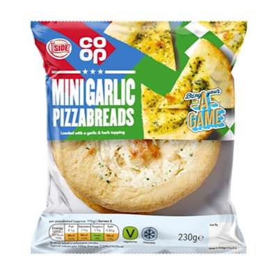 Co-op Deep Garlic Flatbreads 230g Co-op Deep Garlic Flatbreads 230g