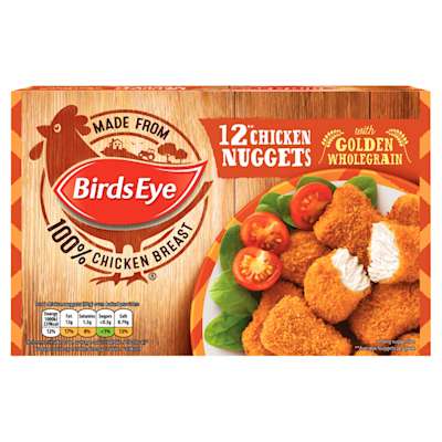 Birds Eye 12 Wholegrain Chicken Nuggets 190g Birds Eye 12 Wholegrain Chicken Nuggets 190g