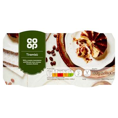 Co-op Tiramisu 2x90g Co-op Tiramisu 2x90g
