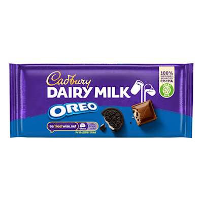 Cadbury Dairy Milk Oreo Chocolate Bar 120g  Cadbury Dairy Milk Oreo Chocolate Bar 120g