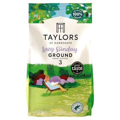 Taylors Of Harrogate Lazy Sunday Ground Coffee 200g Taylors Of Harrogate Lazy Sunday Ground Coffee 200g