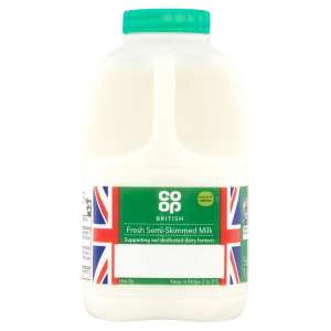 Co-op 1 Pint Fresh Semi-skimmed Milk 568ml