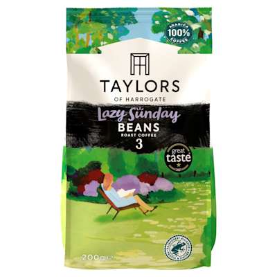 Taylors Of Harrogate Lazy Sunday Ground Coffee Beans 200g Taylors Of Harrogate Lazy Sunday Ground Coffee Beans 200g