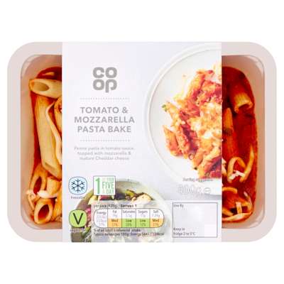 Co-op Tomato & Mozzarella Pasta Bake 400g Co-op Tomato & Mozzarella Pasta Bake 400g