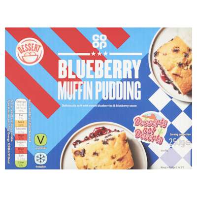 Co-op Blueberry Muffin Pudding 250g Co-op Blueberry Muffin Pudding 250g