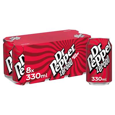 Dr Pepper Zero 8 x 330ml Dr Pepper Zero 8 x 330ml