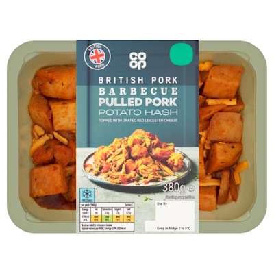 Co-op BBQ Pulled Pork Potato Hash 380g Co-op BBQ Pulled Pork Potato Hash 380g