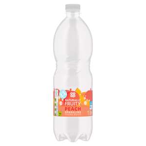 Co-op Sparkling Peach Flavour Sparkling Spring Water 1Ltr Co-op Sparkling Peach Flavour Sparkling Spring Water 1Ltr