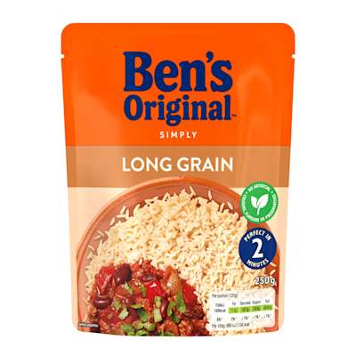 Ben's Original Classic Long Grain Microwave Rice 250g Ben's Original Classic Long Grain Microwave Rice 250g