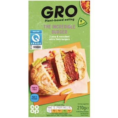 GRO The Incredible Burger 210g GRO The Incredible Burger 210g