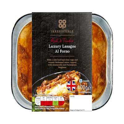 Co-op Irresistible Lasagne Al Forno 400g Co-op Irresistible Lasagne Al Forno 400g