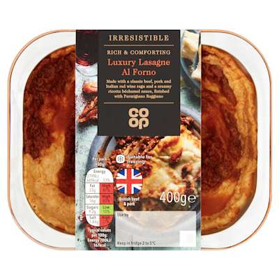 Co-op Irresistible Lasagne al Forno 400g Co-op Irresistible Lasagne al Forno 400g