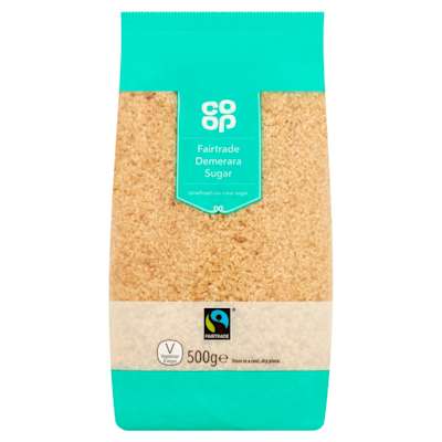 Co-op Fairtrade Demerara Sugar 500g Co-op Fairtrade Demerara Sugar 500g