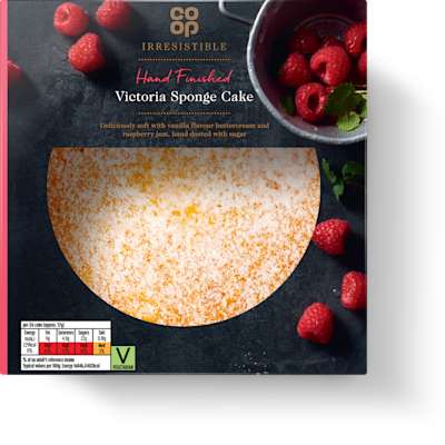 Co-op Irresistible Hand Finished Victoria Sponge Cake Co-op Irresistible Hand Finished Victoria Sponge Cake