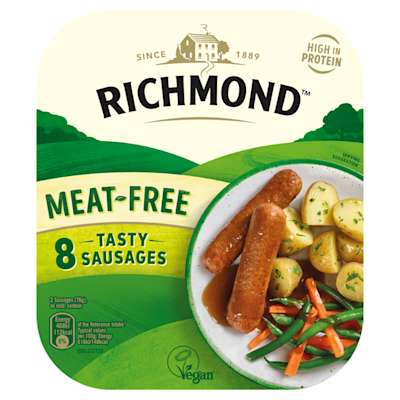 Richmond Meat Free 8pk Sausages 304g Richmond Meat Free 8pk Sausages 304g