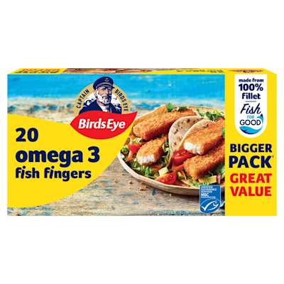 Birds Eye 20 Omega 3 Fish Fingers 560G Birds Eye 20 Omega 3 Fish Fingers 560G