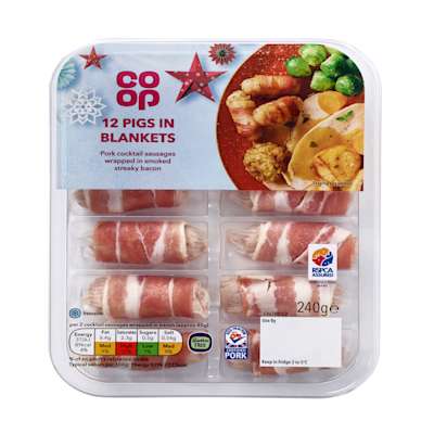 Co-op 12 Pigs In Blankets 240g Co-op 12 Pigs In Blankets 240g