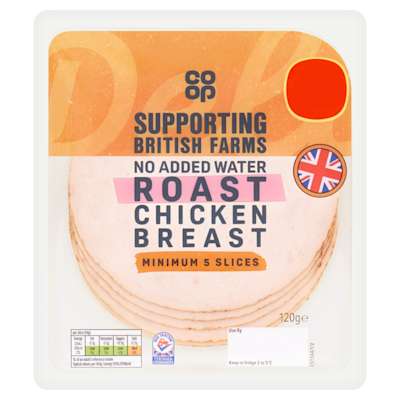 Co-op British Roast Chicken Breast 120g Co-op British Roast Chicken Breast 120g