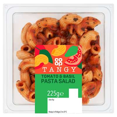 Co-op Tangy Tomato & Basil Pasta Salad 225g Co-op Tangy Tomato & Basil Pasta Salad 225g