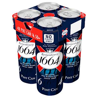 Kronenbourg 1664 Cans 4x568ml Kronenbourg 1664 Cans 4x568ml
