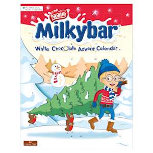 Nestle Milkybar White Chocolate Advent Calendar 85g Nestle Milkybar White Chocolate Advent Calendar 85g