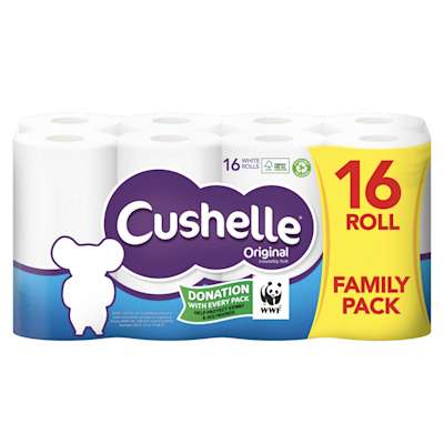 Cushelle White Toilet Tissue 16 Roll Cushelle White Toilet Tissue 16 Roll