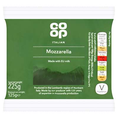 Co-op Mozzarella 125g Co-op Mozzarella 125g