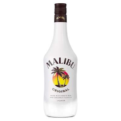 Malibu Original White Rum with Coconut Flavour 70cl Malibu Original White Rum with Coconut Flavour 70cl