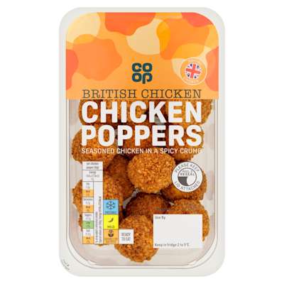 Co-op British Chicken Poppers 170g Co-op British Chicken Poppers 170g