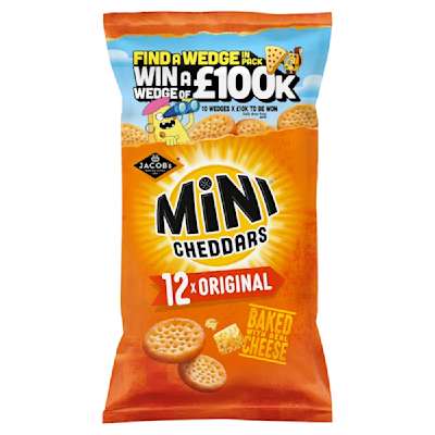 Jacob's Mini Cheddars Original 12pk Jacob's Mini Cheddars Original 12pk