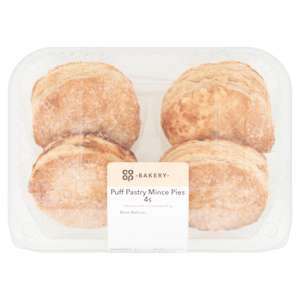 Co-op Puff Pastry Mince Pies 4pk Co-op Puff Pastry Mince Pies 4pk
