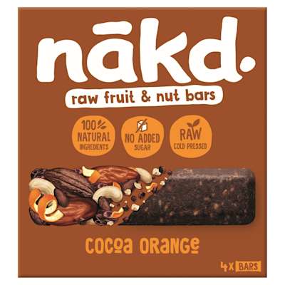 Nakd Cocoa Orange 4 x 35g Nakd Cocoa Orange 4 x 35g