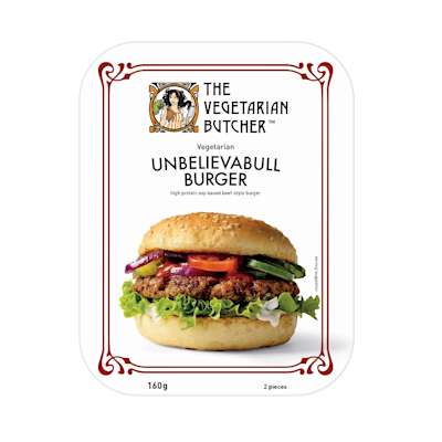 The Vegetarian Butcher Unbelievabull Burger 160g The Vegetarian Butcher Unbelievabull Burger 160g