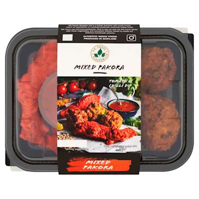 Mixed Pakora with a Tomato & Chilli Dip Mixed Pakora with a Tomato & Chilli Dip