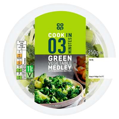 Co-op Green Vegetable Medley 250G Co-op Green Vegetable Medley 250G