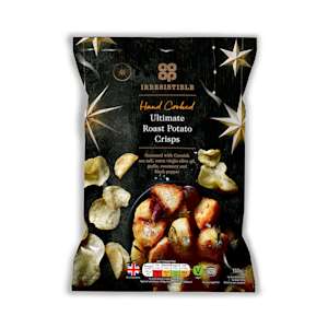 Co-op Irresistible Ultimate Roast Potato Hand Cooked Crisps 150g Co-op Irresistible Ultimate Roast Potato Hand Cooked Crisps 150g