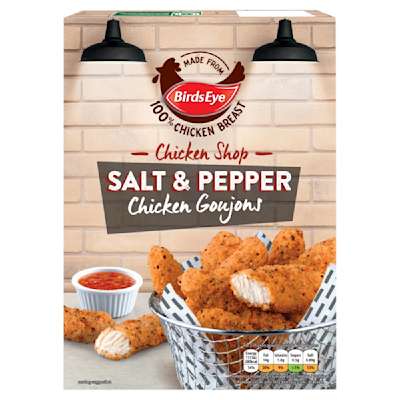 Birds Eyes Chicken Shop Salt & Pepper Chicken Goujons 325g Birds Eyes Chicken Shop Salt & Pepper Chicken Goujons 325g