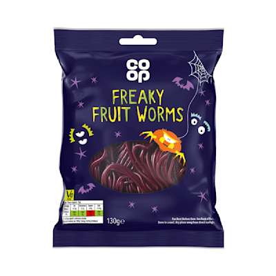 Freaky Fruit Worms Laces 130g Freaky Fruit Worms Laces 130g