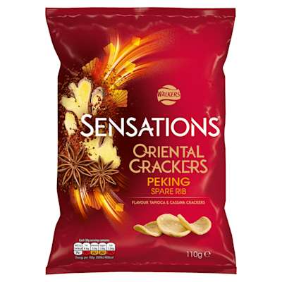 Walkers Sensations Peking Spare Rib Crackers 110g Walkers Sensations Peking Spare Rib Crackers 110g