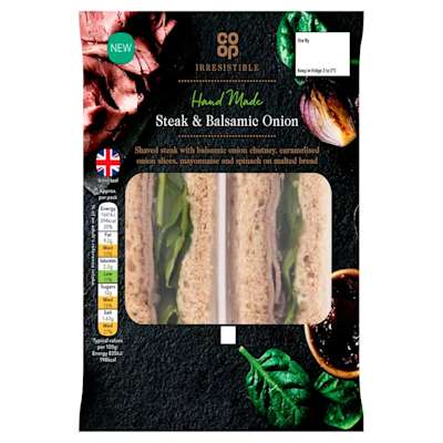 Co-op Irresistible Hand Made Steak & Balsamic Onion Co-op Irresistible Hand Made Steak & Balsamic Onion