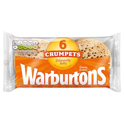 Warburtons Crumpets 6 Pack Warburtons Crumpets 6 Pack
