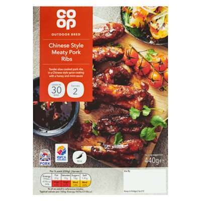 Co-op Chinese Style Meaty Pork Ribs 440g Co-op Chinese Style Meaty Pork Ribs 440g