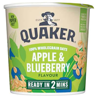 Quaker Oat So Simple Apple And Blueberry Pot 57g Quaker Oat So Simple Apple And Blueberry Pot 57g
