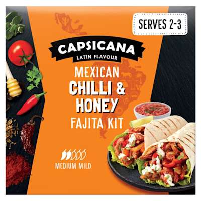 Capsicana Mexican Chilli & Honey Fajita Kit 335g Capsicana Mexican Chilli & Honey Fajita Kit 335g