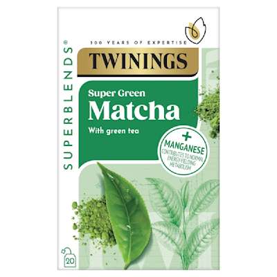Twinings Superblends Super Green Matcha 20 Tea Bags 40g Twinings Superblends Super Green Matcha 20 Tea Bags 40g