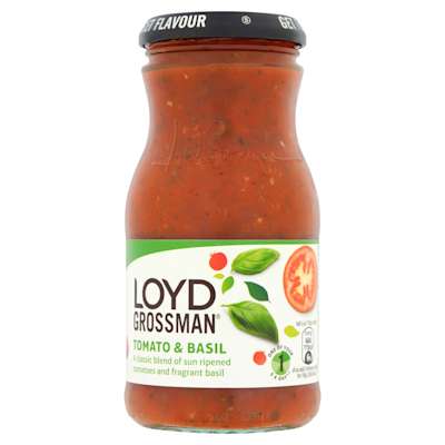Loyd Grossman Tomato & Basil Sauce 350g Loyd Grossman Tomato & Basil Sauce 350g