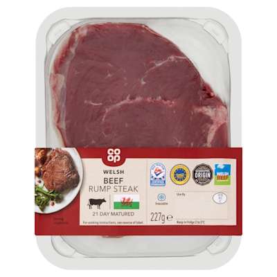 Co-op Welsh Rump Steak 227g Co-op Welsh Rump Steak 227g