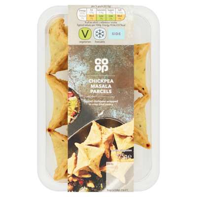 Co-op Takeaway Chickpea Masala Parcels 5x25g Co-op Takeaway Chickpea Masala Parcels 5x25g