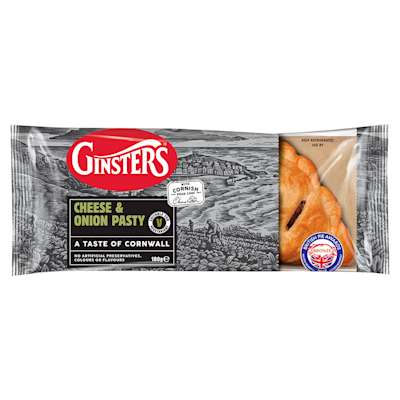 Ginsters Cheese & Onion Pasty 180g Ginsters Cheese & Onion Pasty 180g